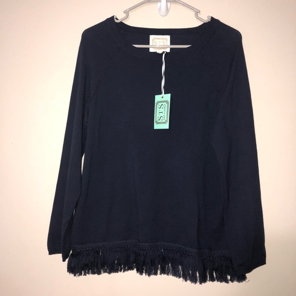 SAIL TO SABLE Sweaters - SAIL TO SABLE  Fringe Sweater